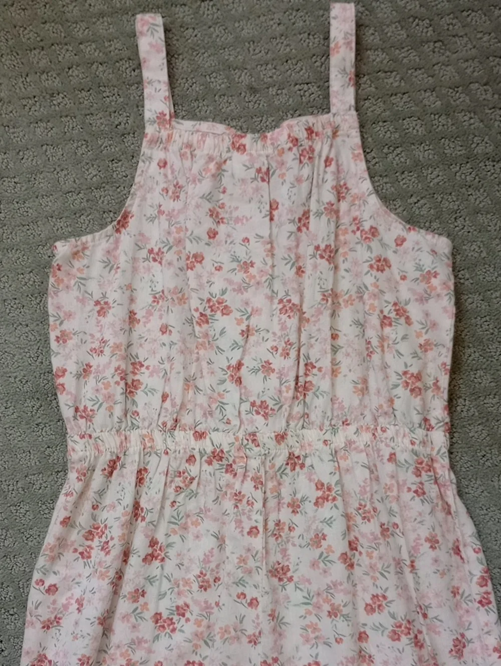 Oshkosh B'gosh Beige Floral Wide-Leg Jumpsuit